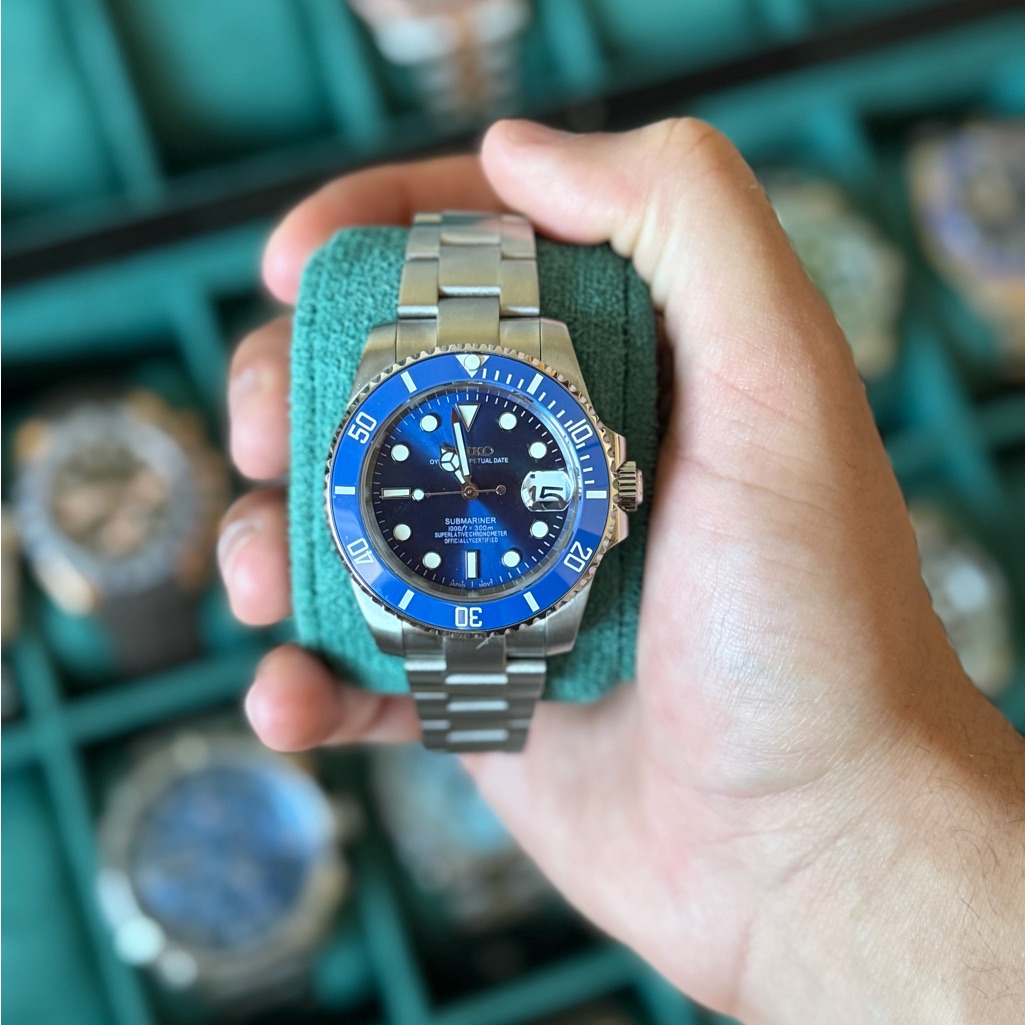 Seiko Mod Submariner Smurf